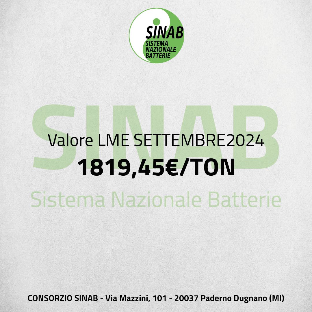 valore lme settembre 2024
